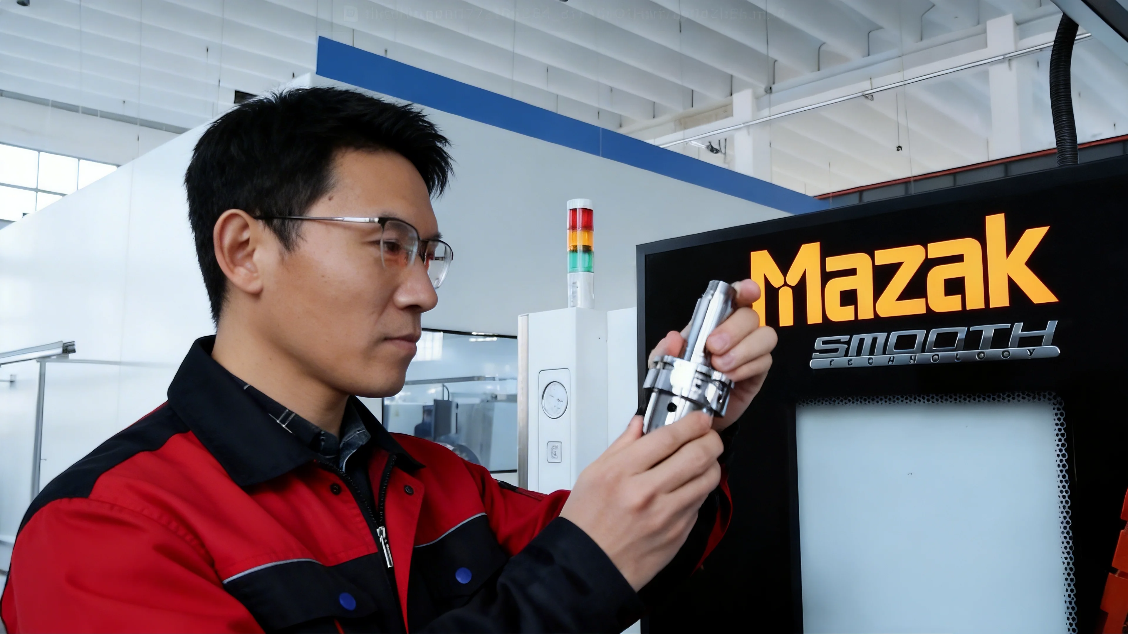 Technicien inspectant une pièce de précision en atelier - Votre allié en usinage